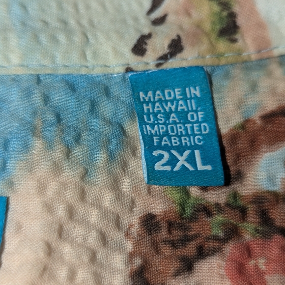 Tori Richard Hawaii Seersucker Camp Shirt Button Up Aloha Tropical Size XXL - Picture 6 of 12
